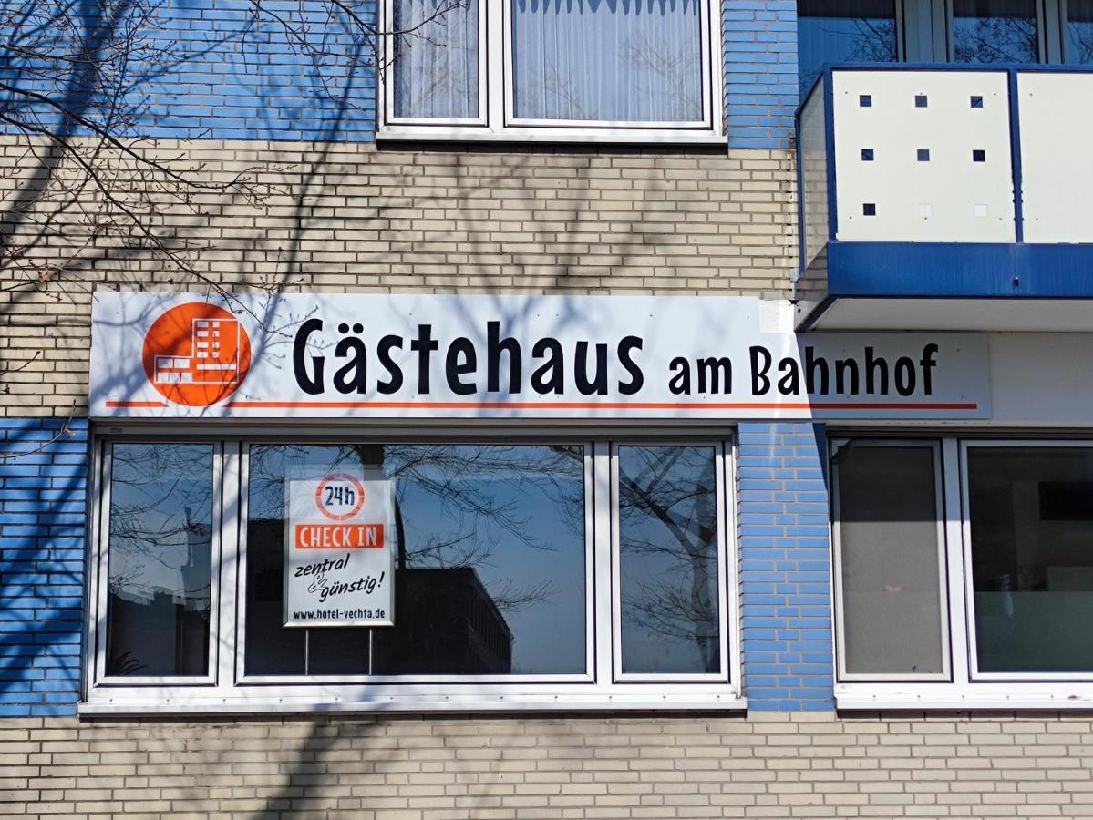 Gaestehaus Am Bahnhof, Self-Check-In Фехта Экстерьер фото